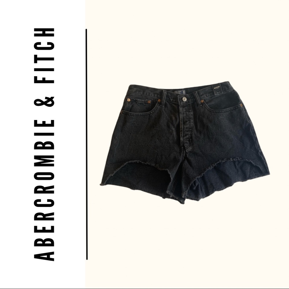 Black A&F High Rise 4” Short NWT